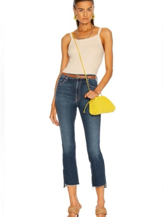 MOTHER Denim - Mother Jeans The Insider Crop Step Fray in Girl Crush Size 27